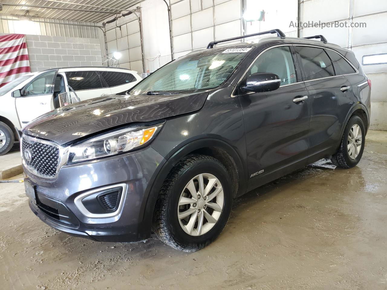 2017 Kia Sorento Lx Gray vin: 5XYPGDA51HG328030