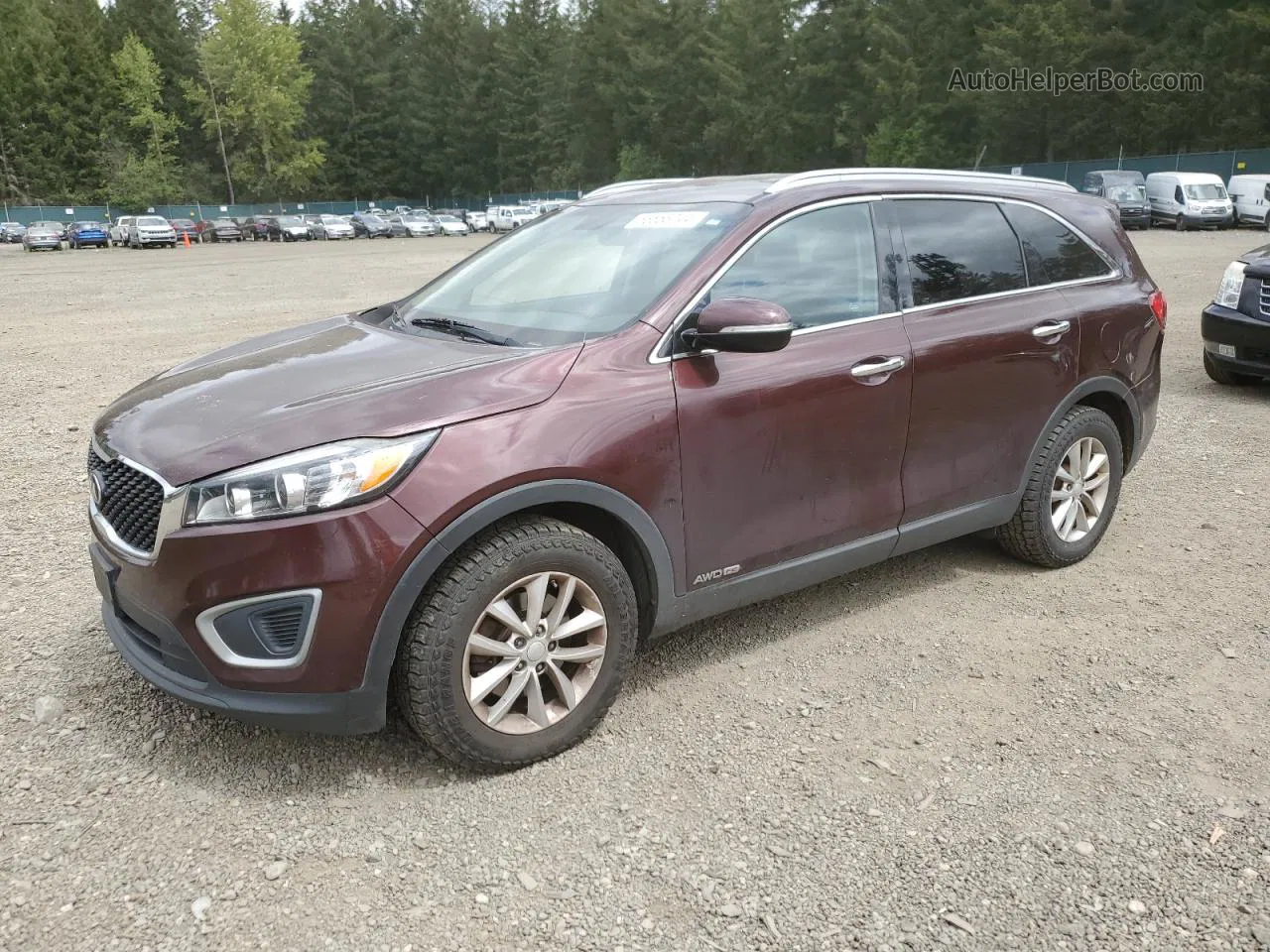 2018 Kia Sorento Lx Purple vin: 5XYPGDA51JG353175