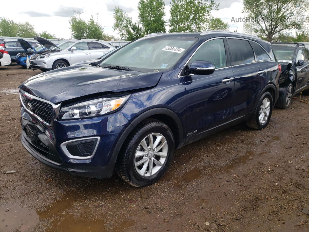 2018 Kia Sorento Lx Blue vin: 5XYPGDA51JG389187