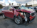 2018 Kia Sorento Lx Red vin: 5XYPGDA51JG408482