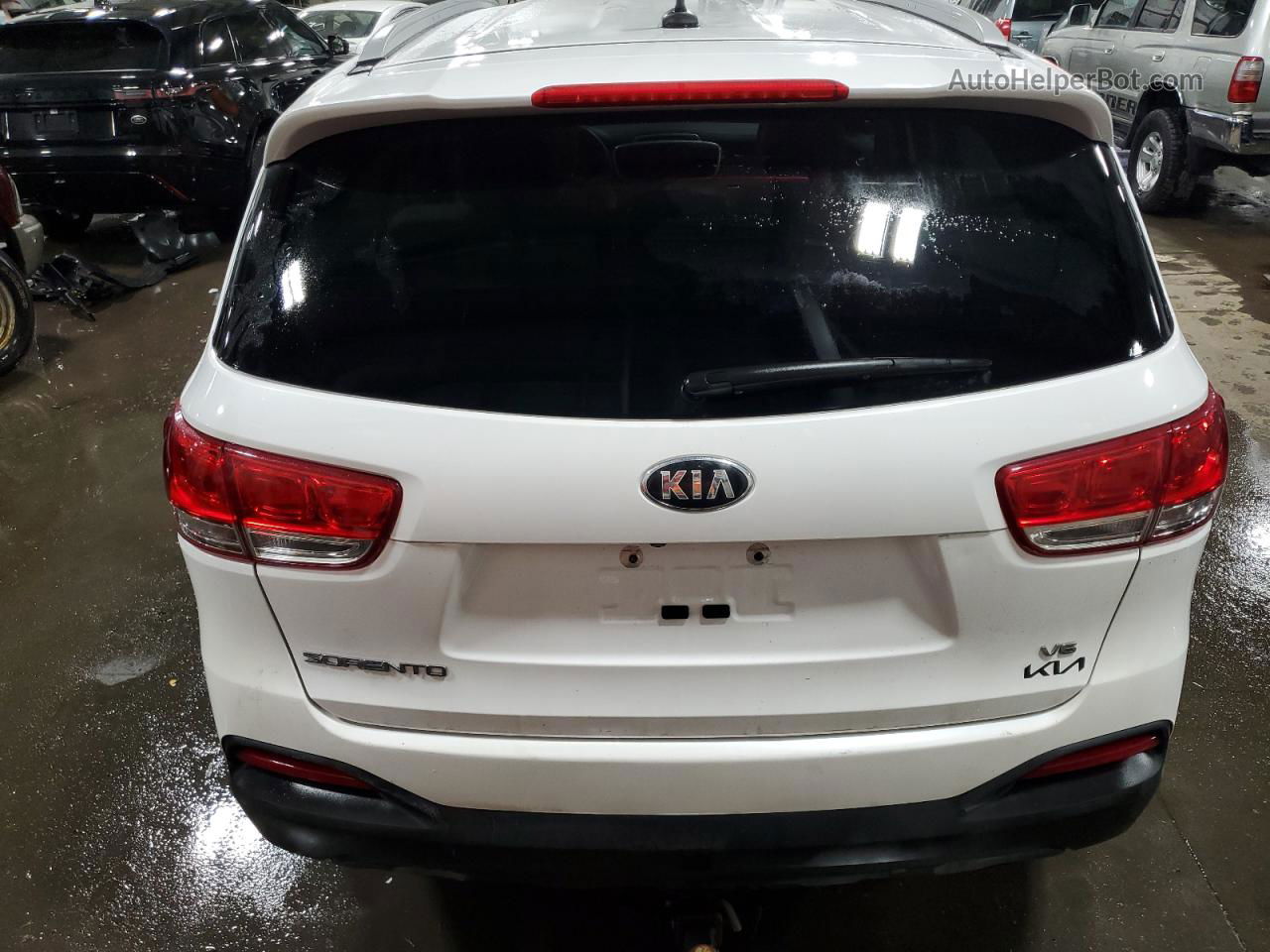 2017 Kia Sorento Lx White vin: 5XYPGDA52HG217650