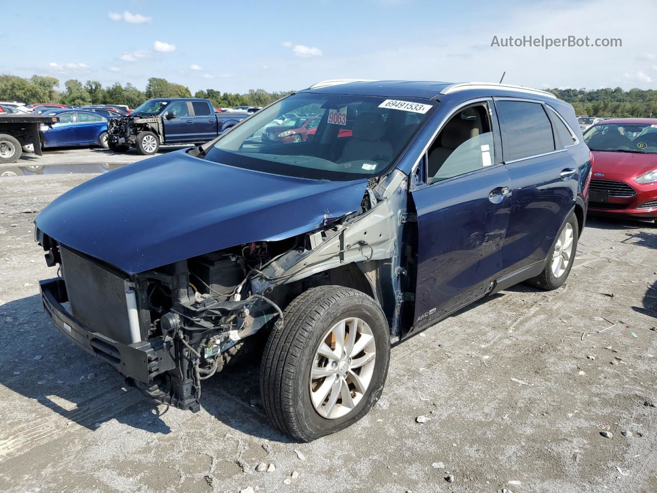 2017 Kia Sorento Lx Blue vin: 5XYPGDA52HG308465