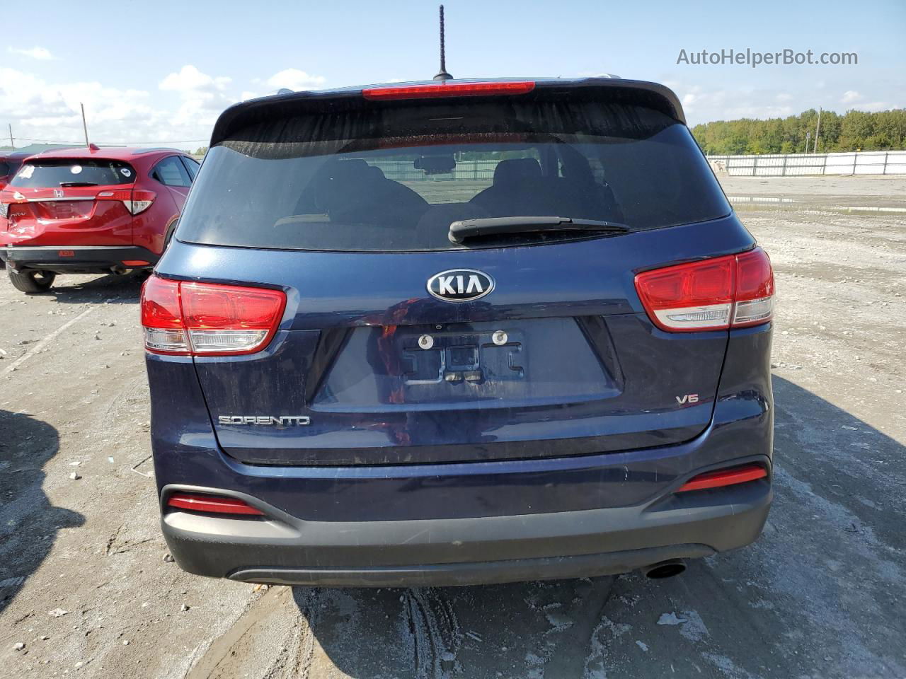 2017 Kia Sorento Lx Синий vin: 5XYPGDA52HG308465