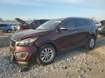 2017 Kia Sorento Lx Burgundy vin: 5XYPGDA52HG336735