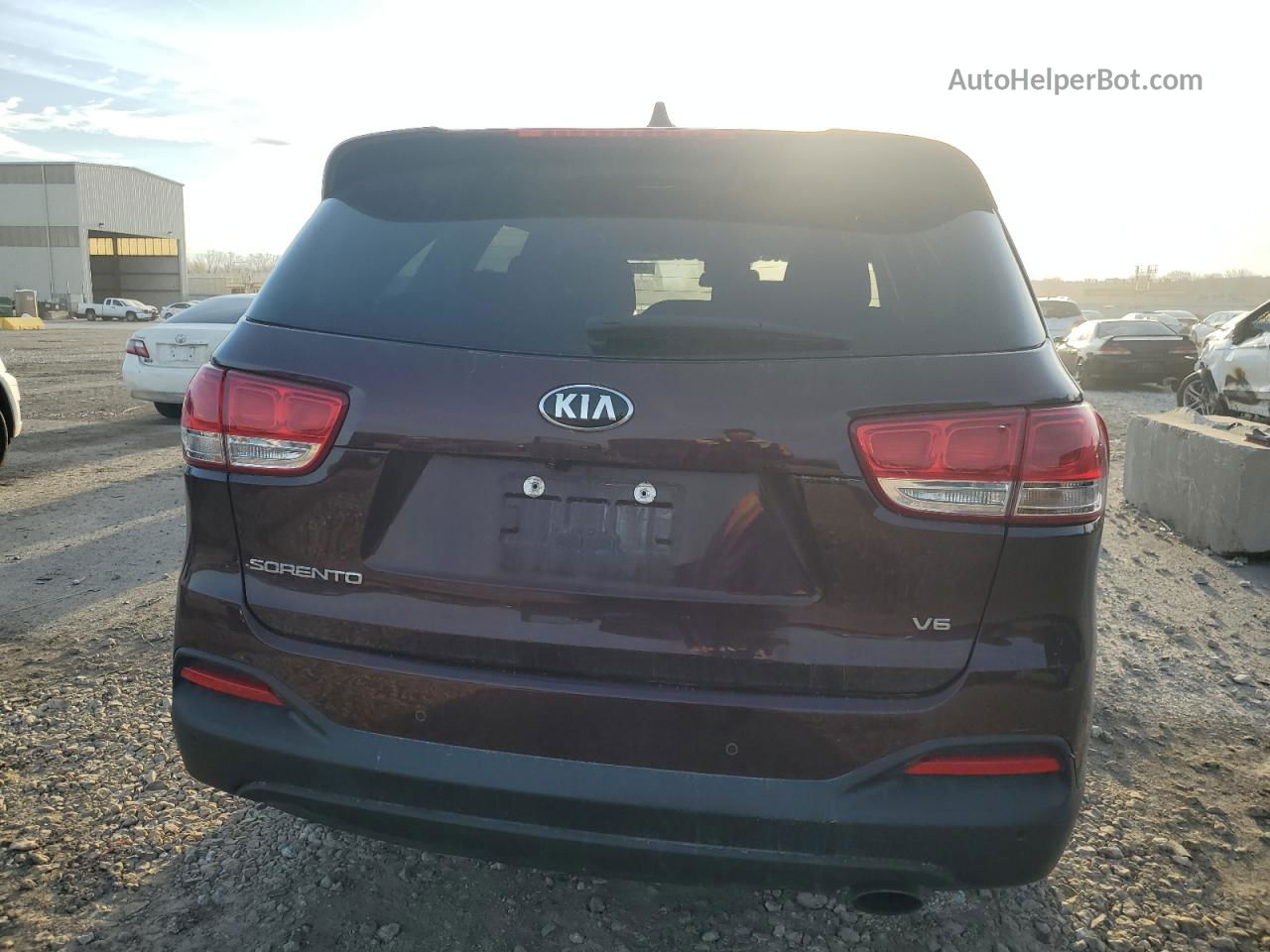 2017 Kia Sorento Lx Бордовый vin: 5XYPGDA52HG336735