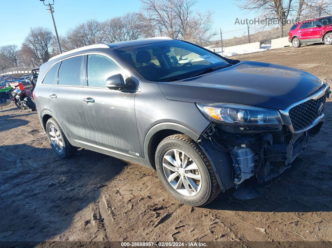 2018 Kia Sorento 3.3l Lx Gray vin: 5XYPGDA52JG347949