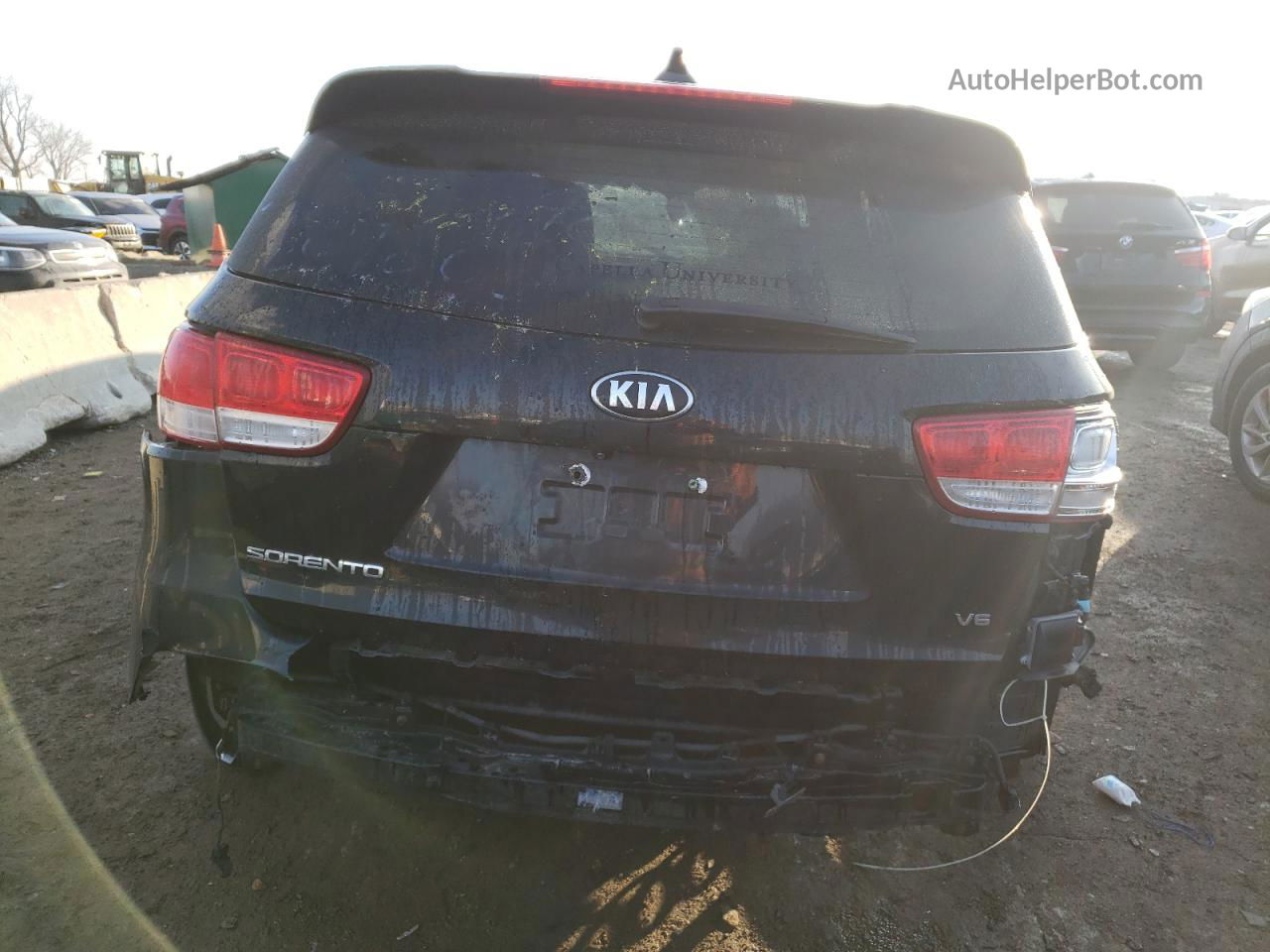 2018 Kia Sorento Lx Черный vin: 5XYPGDA52JG366680