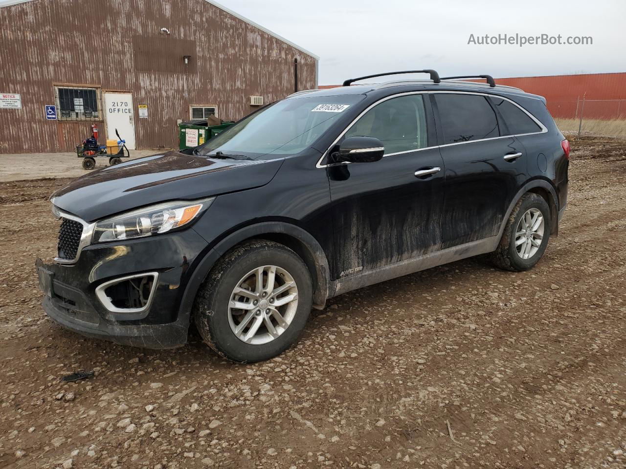 2017 Kia Sorento Lx Черный vin: 5XYPGDA53HG337053