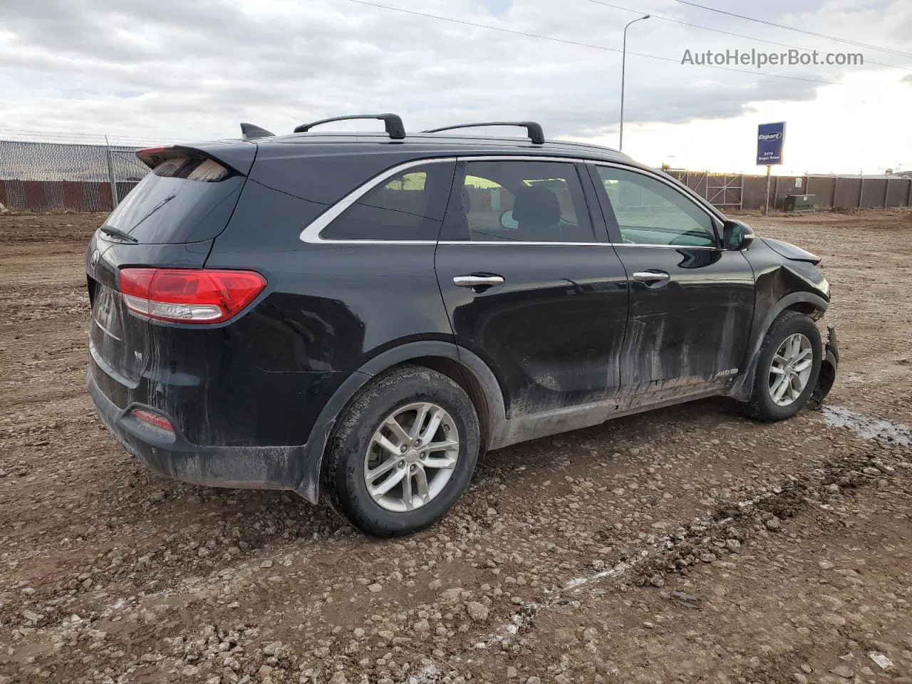 2017 Kia Sorento Lx Черный vin: 5XYPGDA53HG337053