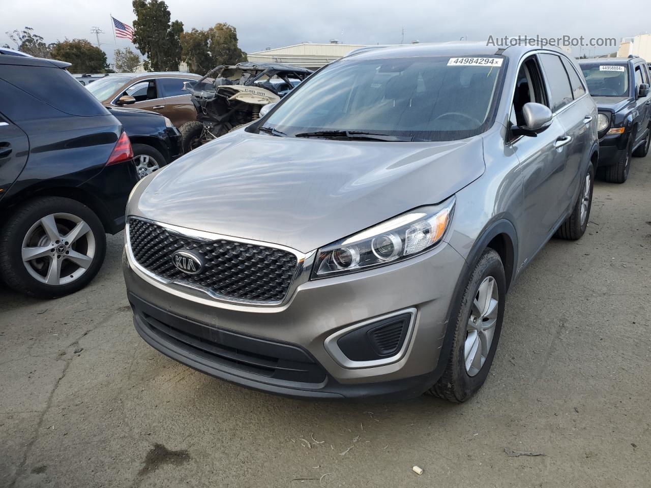 2018 Kia Sorento Lx Gray vin: 5XYPGDA53JG367532