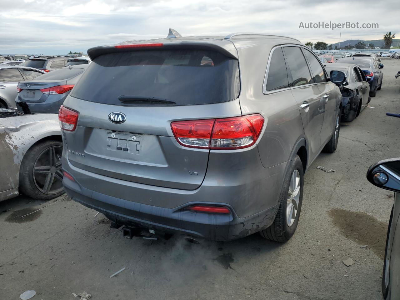 2018 Kia Sorento Lx Gray vin: 5XYPGDA53JG367532