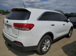 2018 Kia Sorento Lx White vin: 5XYPGDA53JG422755