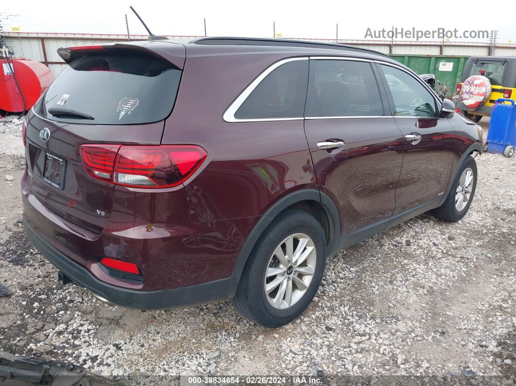 2020 Kia Sorento 3.3l S Maroon vin: 5XYPGDA53LG658292