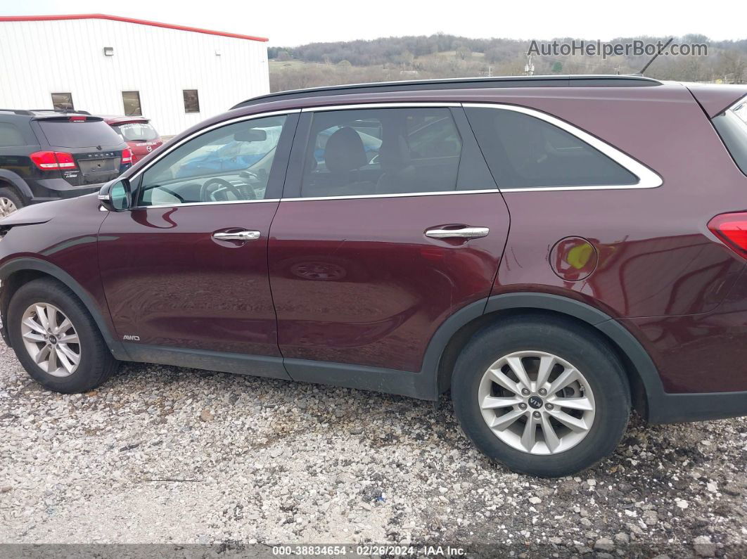 2020 Kia Sorento 3.3l S Maroon vin: 5XYPGDA53LG658292