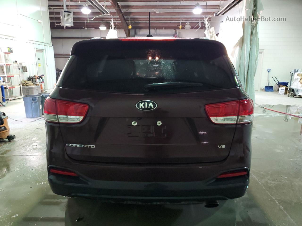 2017 Kia Sorento Lx Burgundy vin: 5XYPGDA54HG272004