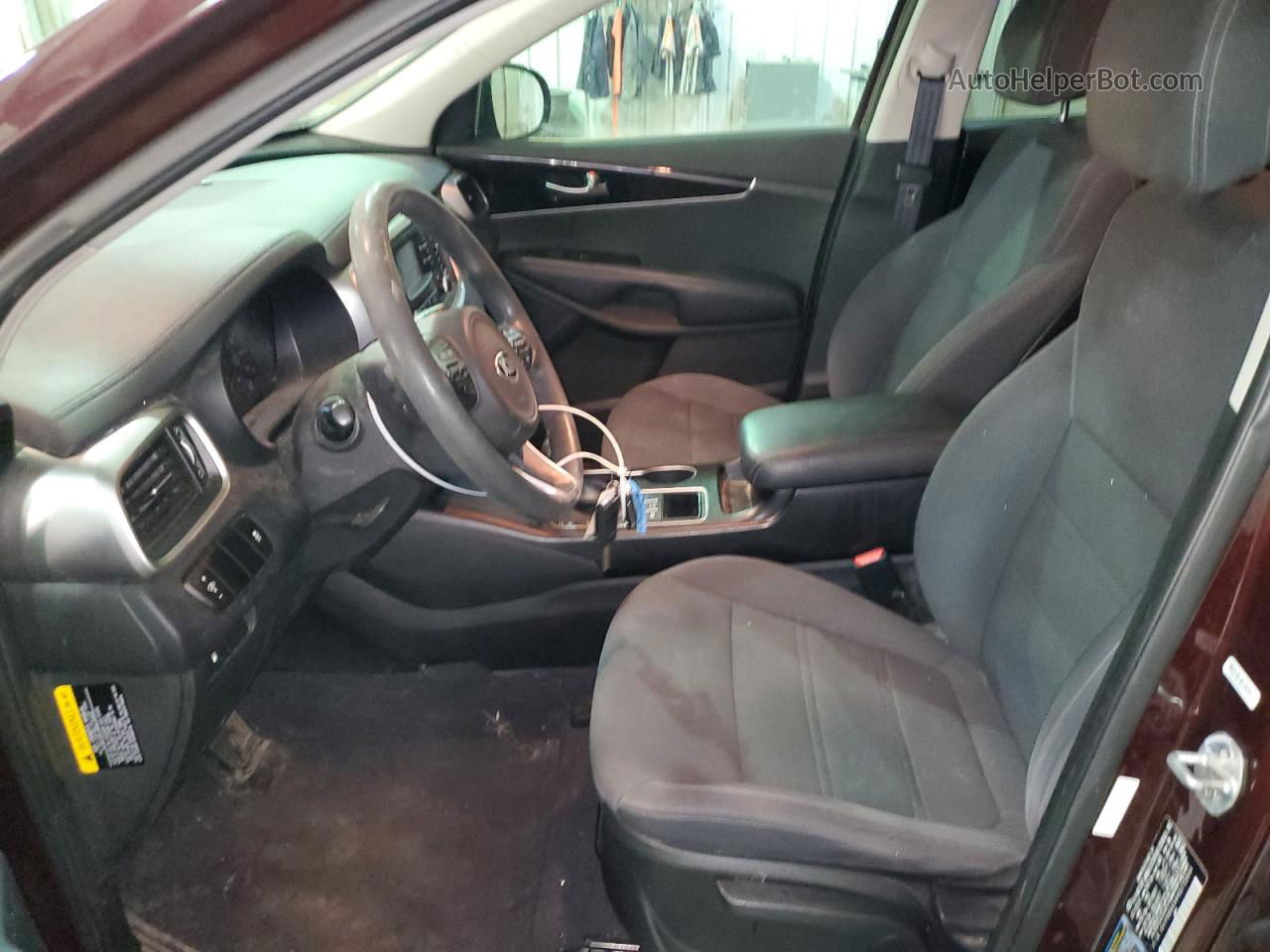 2017 Kia Sorento Lx Burgundy vin: 5XYPGDA54HG272004