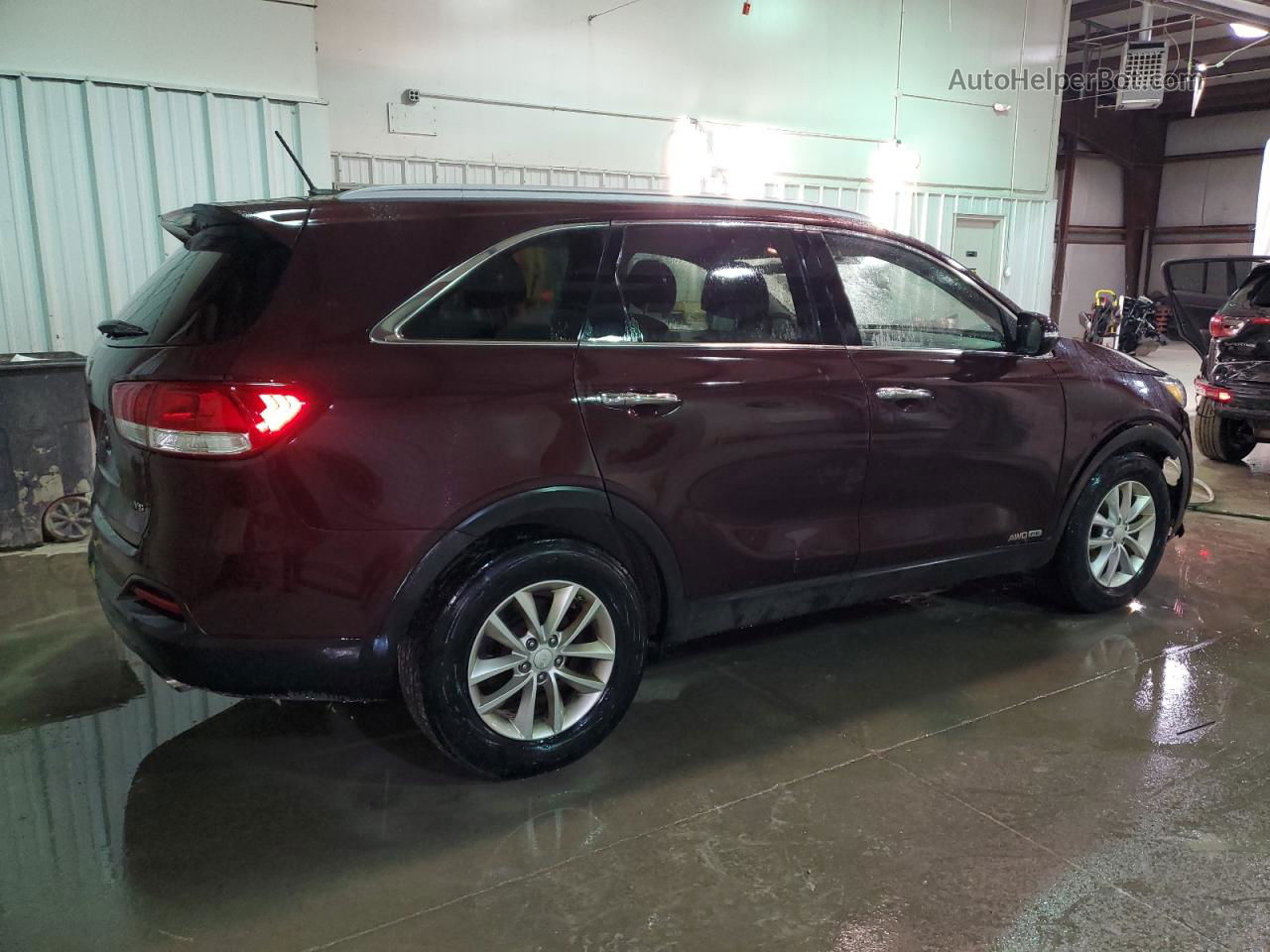 2017 Kia Sorento Lx Burgundy vin: 5XYPGDA54HG272004