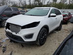 2018 Kia Sorento Lx White vin: 5XYPGDA54JG368673