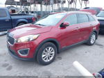 2018 Kia Sorento 3.3l Lx Red vin: 5XYPGDA54JG368964