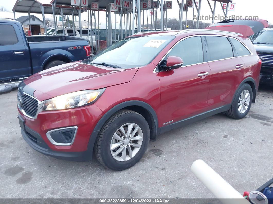 2018 Kia Sorento 3.3l Lx Red vin: 5XYPGDA54JG368964