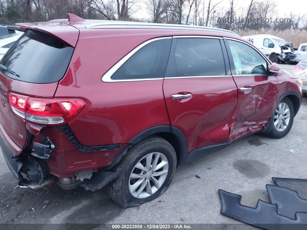 2018 Kia Sorento 3.3l Lx Red vin: 5XYPGDA54JG368964