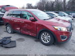 2018 Kia Sorento 3.3l Lx Red vin: 5XYPGDA54JG368964