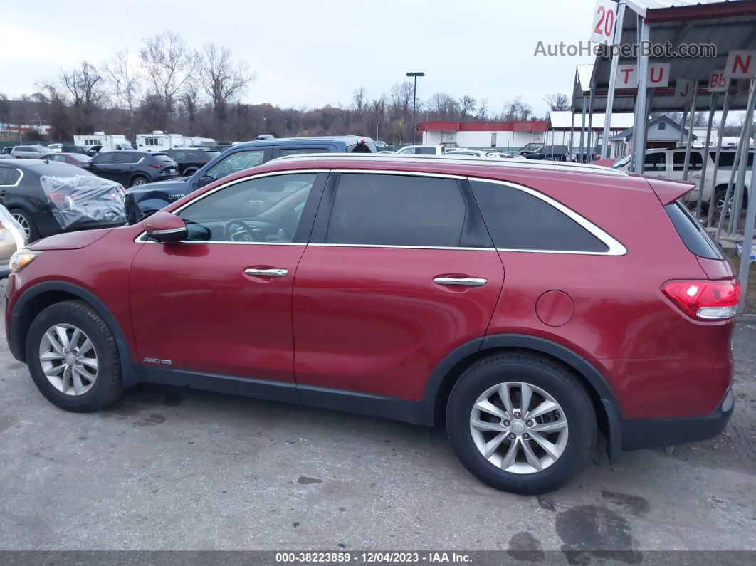 2018 Kia Sorento 3.3l Lx Red vin: 5XYPGDA54JG368964