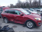 2018 Kia Sorento 3.3l Lx Red vin: 5XYPGDA54JG368964