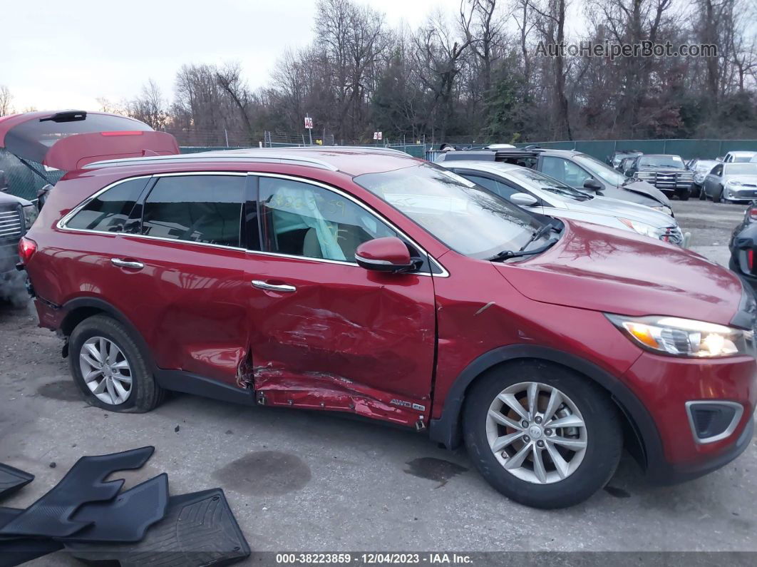 2018 Kia Sorento 3.3l Lx Red vin: 5XYPGDA54JG368964