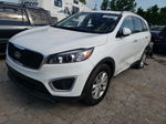 2018 Kia Sorento Lx White vin: 5XYPGDA54JG403325