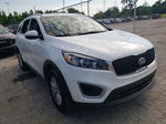 2018 Kia Sorento Lx White vin: 5XYPGDA54JG403325