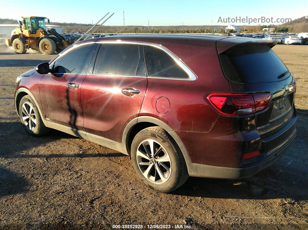 2020 Kia Sorento 3.3l Lx Burgundy vin: 5XYPGDA54LG692516