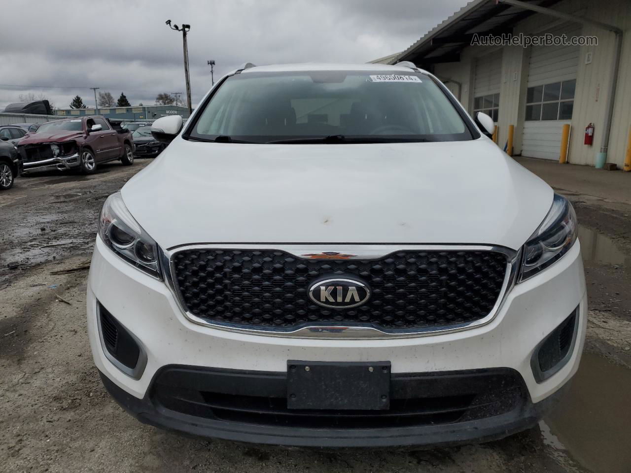 2017 Kia Sorento Lx White vin: 5XYPGDA55HG214919