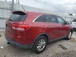 2017 Kia Sorento Lx Red vin: 5XYPGDA55HG329150