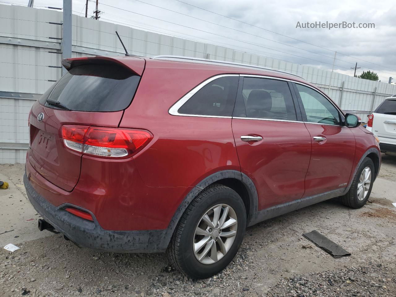 2017 Kia Sorento Lx Red vin: 5XYPGDA55HG329150