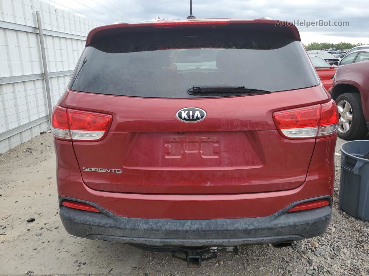 2017 Kia Sorento Lx Red vin: 5XYPGDA55HG329150