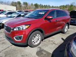 2018 Kia Sorento Lx Red vin: 5XYPGDA55JG418206