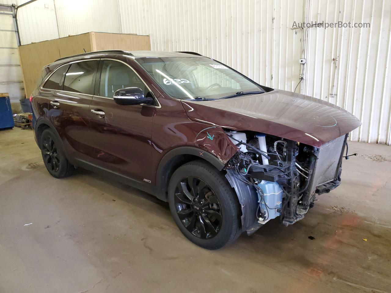 2020 Kia Sorento S Maroon vin: 5XYPGDA55LG697398