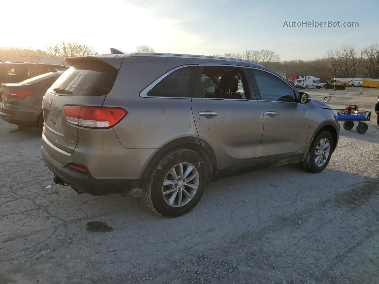 2017 Kia Sorento Lx Gray vin: 5XYPGDA56HG286289