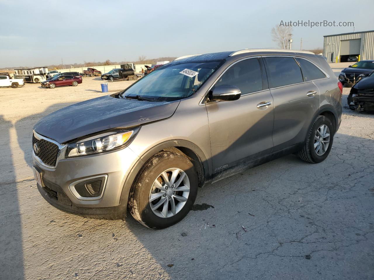 2017 Kia Sorento Lx Gray vin: 5XYPGDA56HG286289