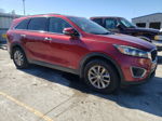 2018 Kia Sorento Lx Burgundy vin: 5XYPGDA56JG400149