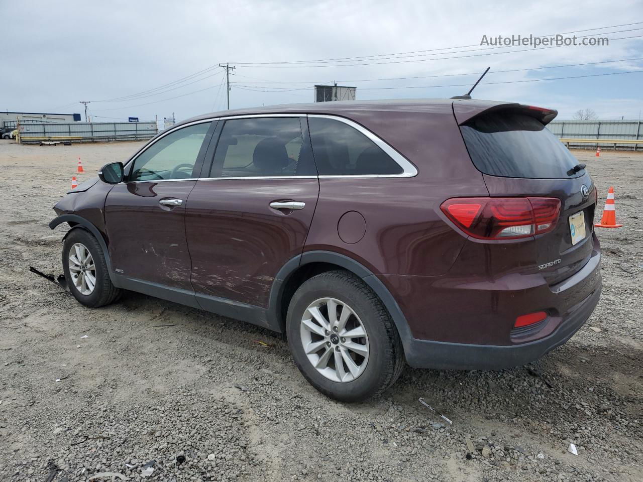 2020 Kia Sorento S Бордовый vin: 5XYPGDA56LG614707