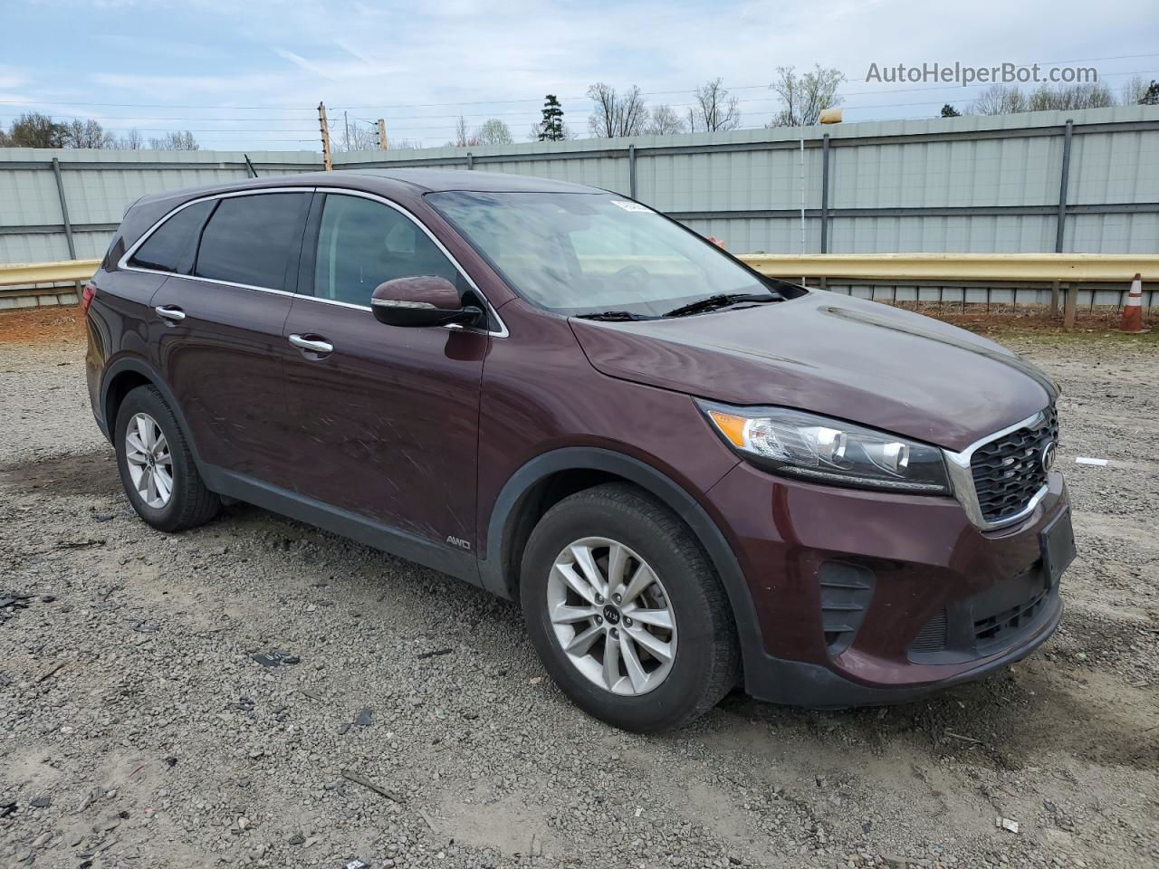 2020 Kia Sorento S Burgundy vin: 5XYPGDA56LG614707