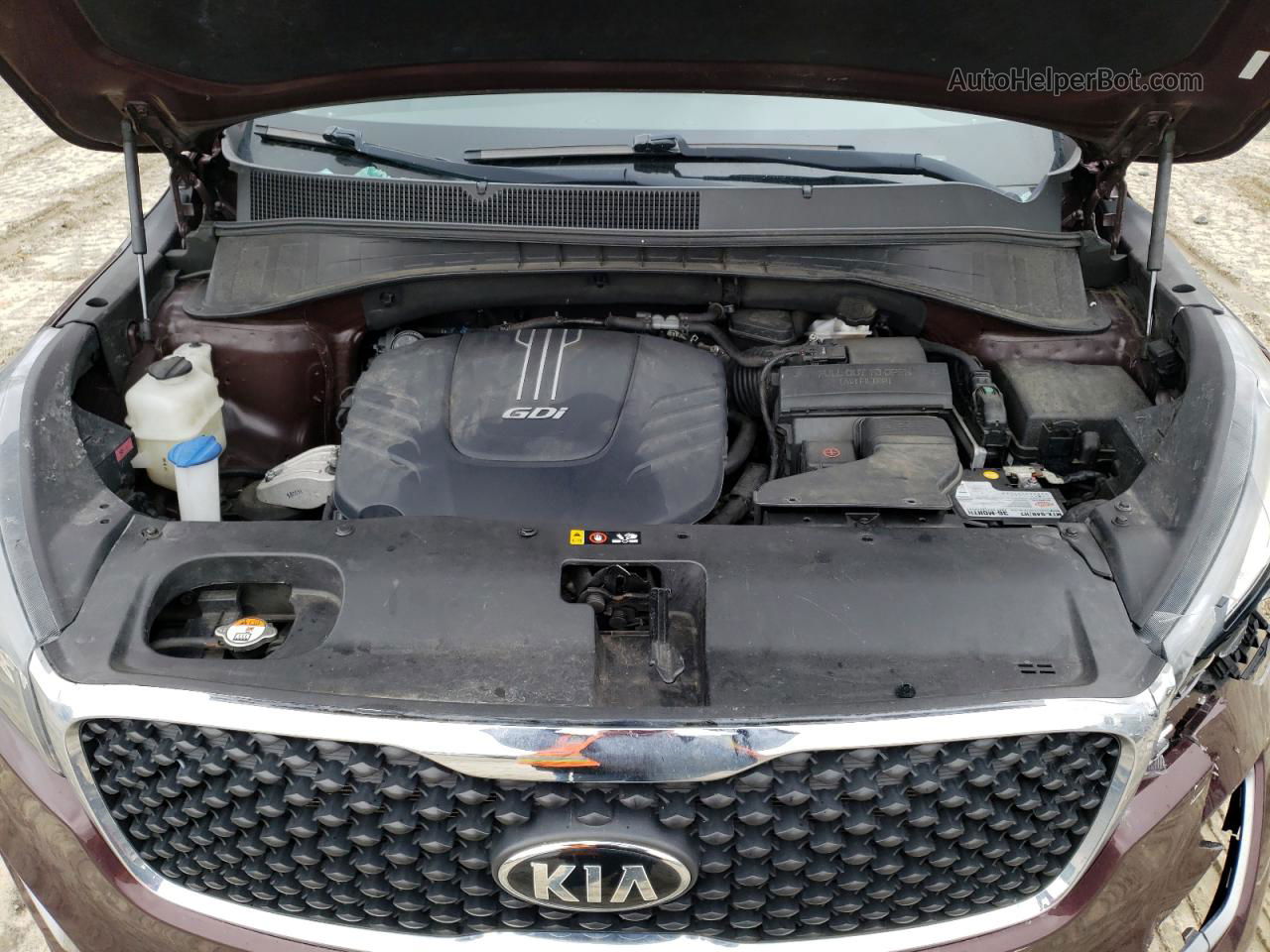 2017 Kia Sorento Lx Burgundy vin: 5XYPGDA57HG223931