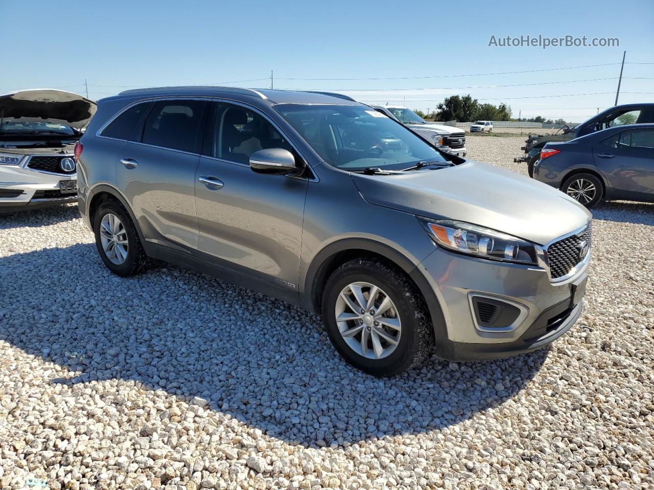 2017 Kia Sorento Lx Gray vin: 5XYPGDA57HG286284