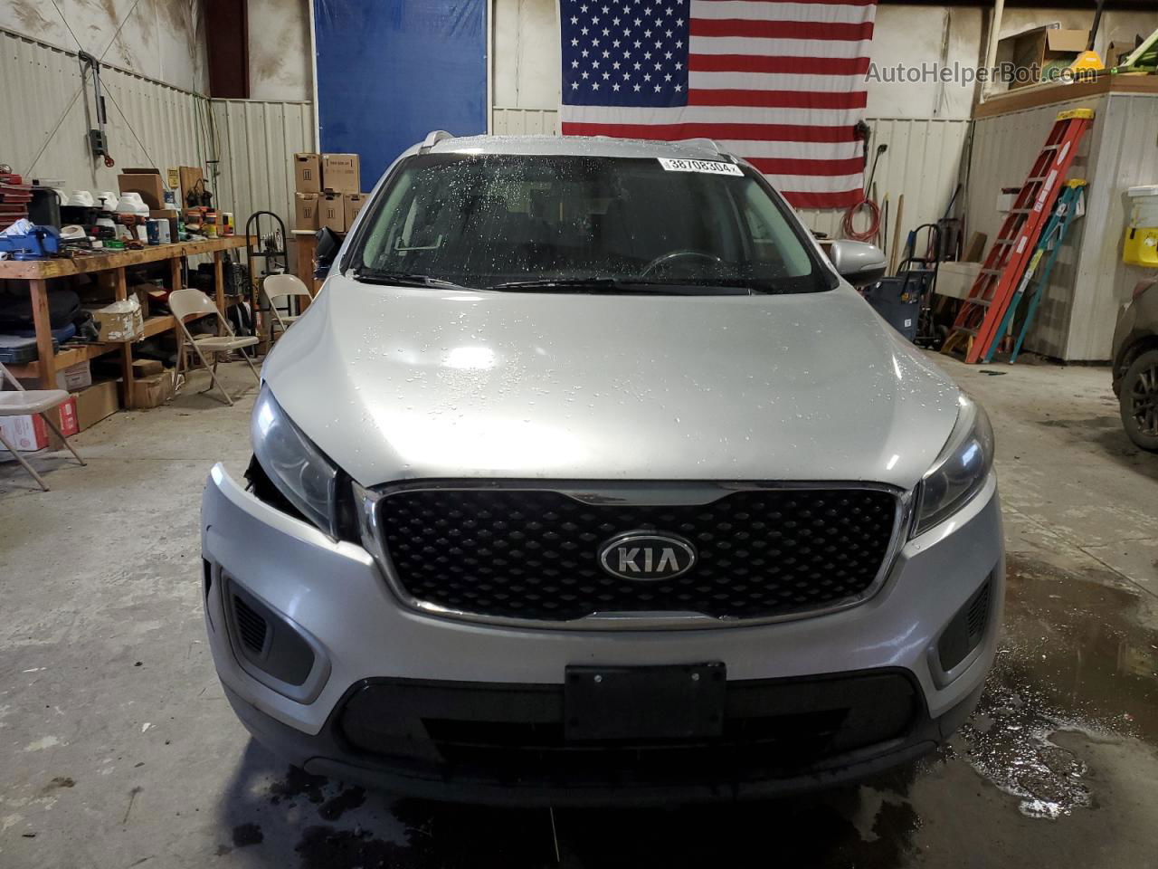 2017 Kia Sorento Lx Silver vin: 5XYPGDA57HG309756