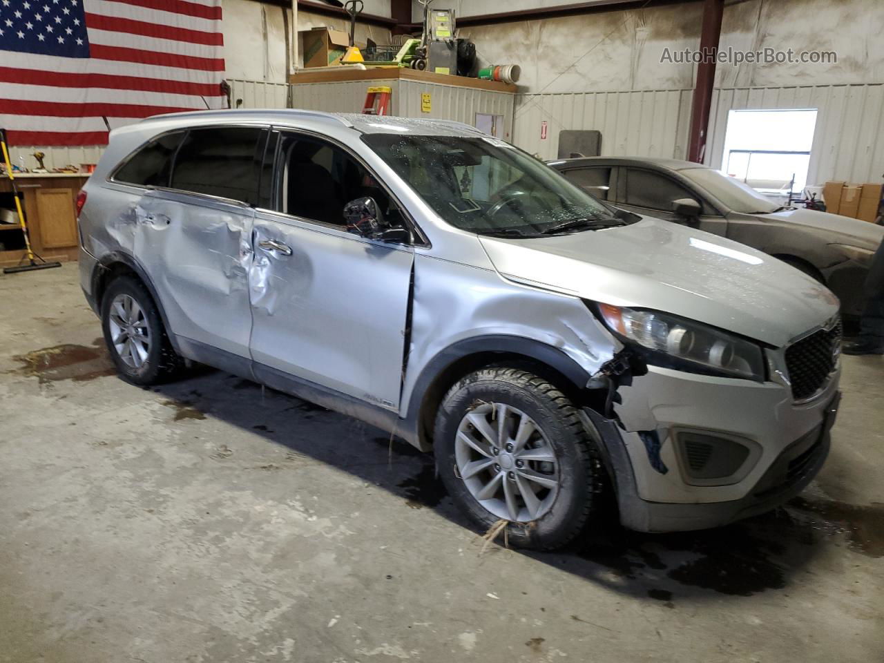 2017 Kia Sorento Lx Silver vin: 5XYPGDA57HG309756