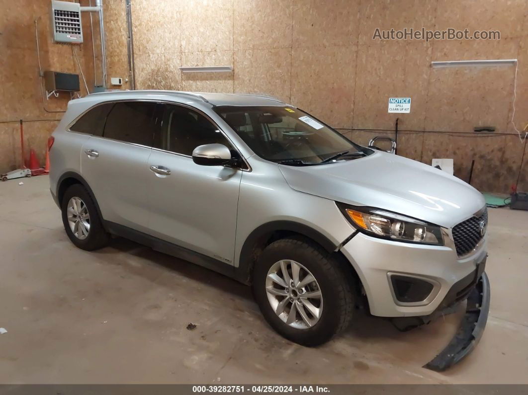 2018 Kia Sorento 3.3l Lx Silver vin: 5XYPGDA57JG368005