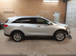 2018 Kia Sorento 3.3l Lx Серебряный vin: 5XYPGDA57JG368005