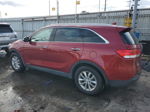 2018 Kia Sorento Lx Red vin: 5XYPGDA57JG368506